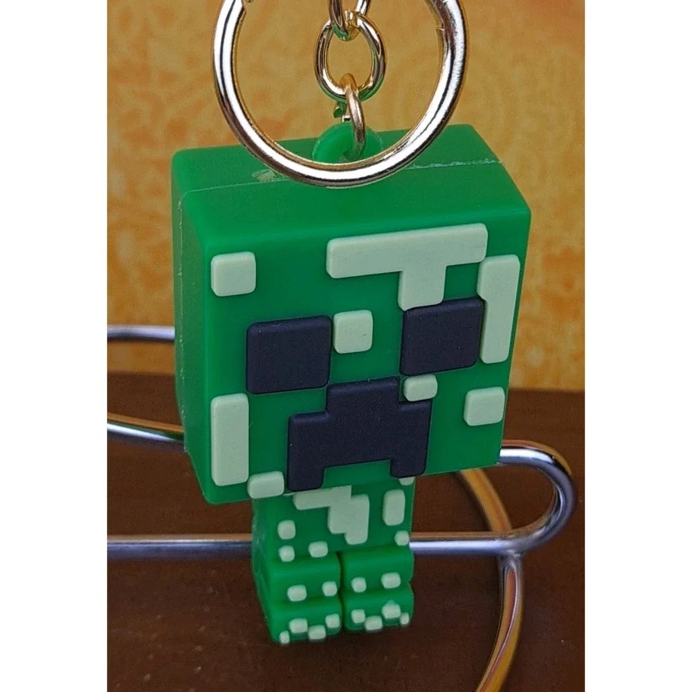 Creeper 3D‎ PVC Minecraft Figure Keychain Backpack Wristlet